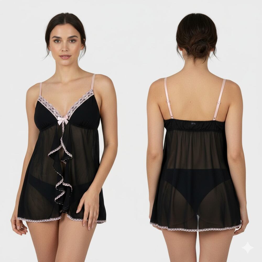 Apt. 9 Intimates XL Black Lingerie Nightie Padded Bust